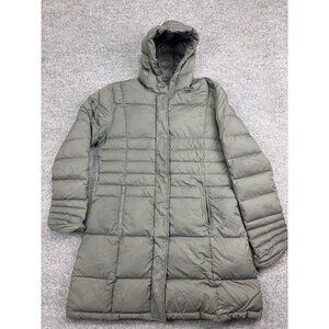 Spiewak & Sons Puffer Jacket Women's LG Zip Up Hooded Long Pockets Down Filled